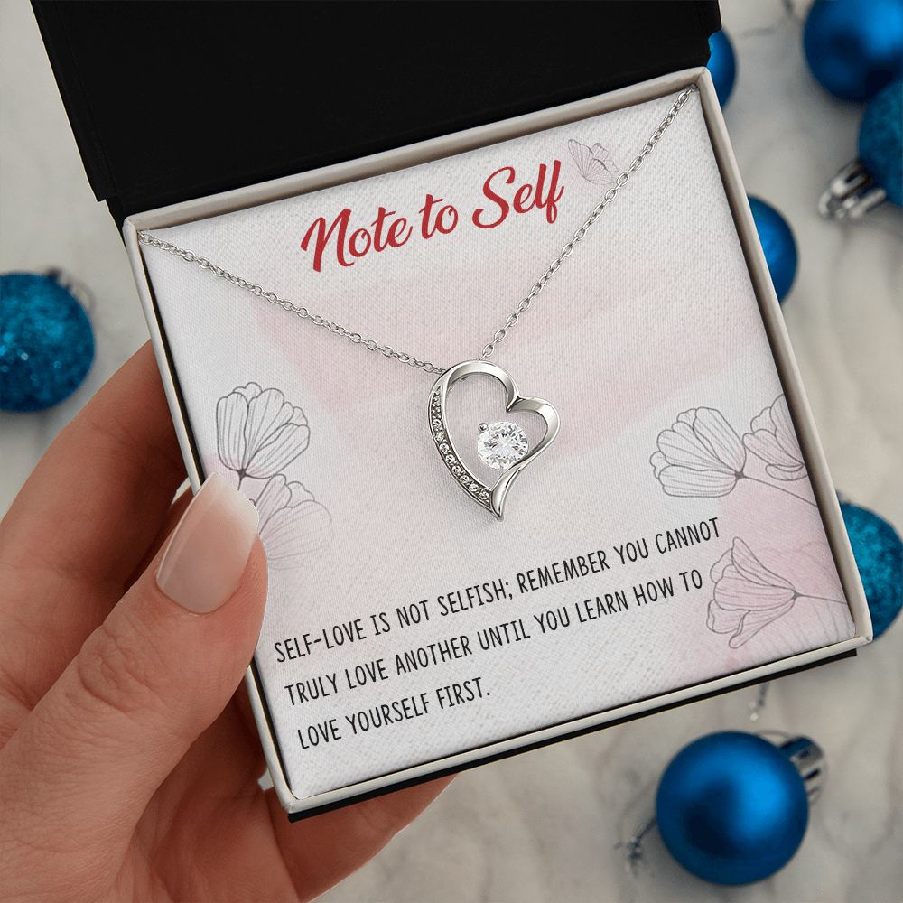 Forever Love Necklace with message card, Birthday gift for family and friends, Gift To Self Motivate your loved one, Gift for all occasion etc