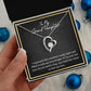 MY GRANDDAUGHTER, FOREVER LOVE NECKLACE WITH MESSAGE CARD FOR GRANDDAUGHTER, BIRTHDAY GIFT FOR HER, FROM GRANDMA/GRANDPA