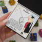 TO MY DAUGHTER, FOREVER LOVE NECKLACE WITH MESSAGE CARD, FROM MOM, BIRTHDAY AND DAUGHTERS DAY GIFT FOR HER