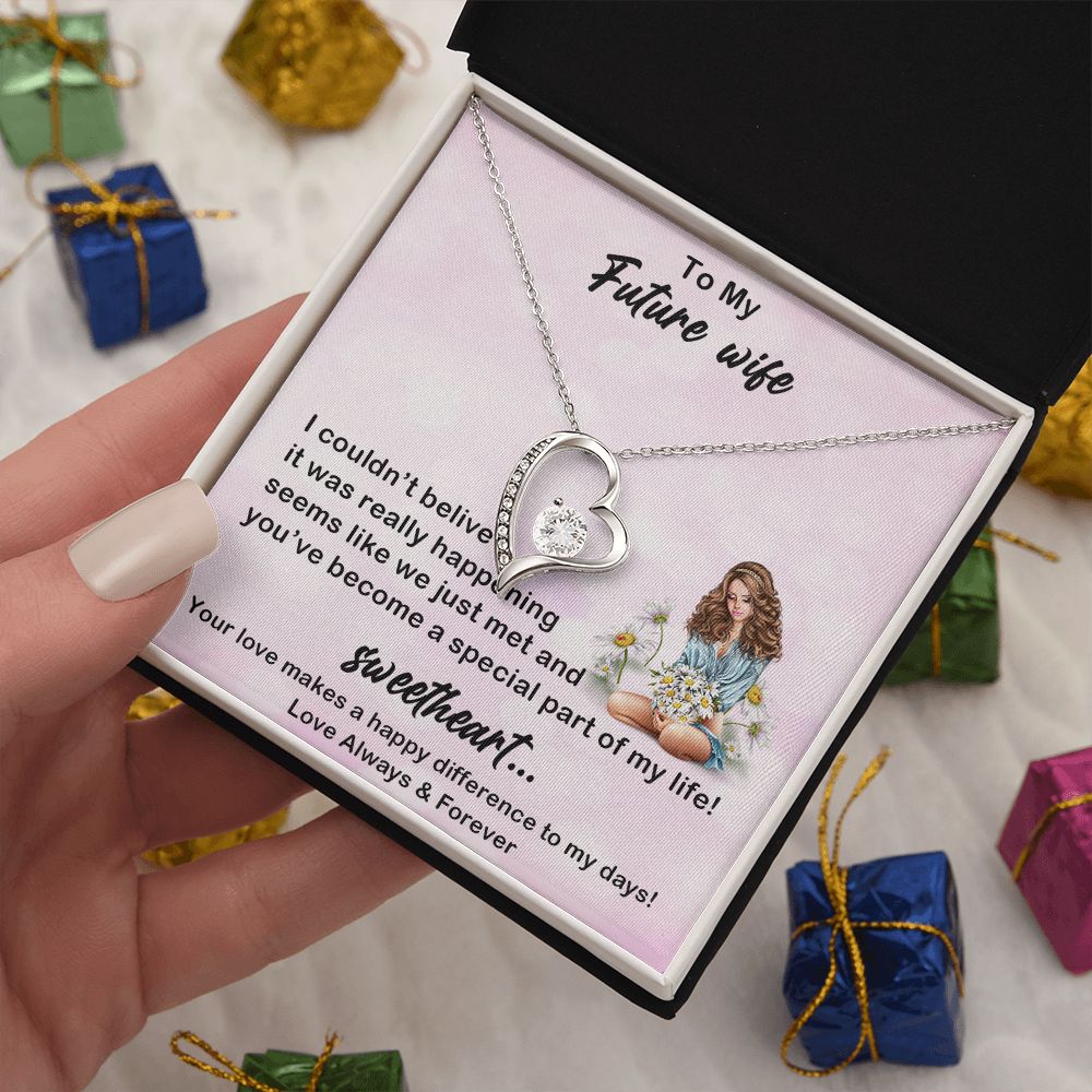 Forever Love Necklace, My Future Wife, Necklace With Message Card, Birthday Gift For Her