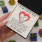 Forever Love Necklace, My Loving Wife, Necklace With Message Card, Birthday Gift For Her
