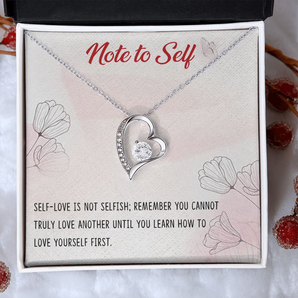 Forever Love Necklace with message card, Birthday gift for family and friends, Gift To Self Motivate your loved one, Gift for all occasion etc
