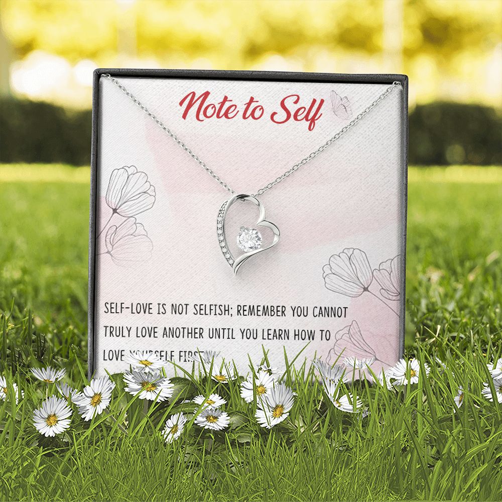 Forever Love Necklace with message card, Birthday gift for family and friends, Gift To Self Motivate your loved one, Gift for all occasion etc