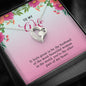 Forever Silver Heart Necklace For Valentine's Day, Couple Gifts, Jewelry For Her, Gold/Silver Necklace With Message Card, To My Wife You Are The Part Of My Life Necklace