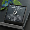 Mother In Law Necklace With Message Card, You Are Different Than My Mom, Mother's Day Necklace, Heart Necklace, Birthday Gift, Christmas Gift, Mother in Law Jewelry
