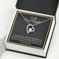 MY GRANDDAUGHTER, FOREVER LOVE NECKLACE WITH MESSAGE CARD FOR GRANDDAUGHTER, BIRTHDAY GIFT FOR HER, FROM GRANDMA/GRANDPA