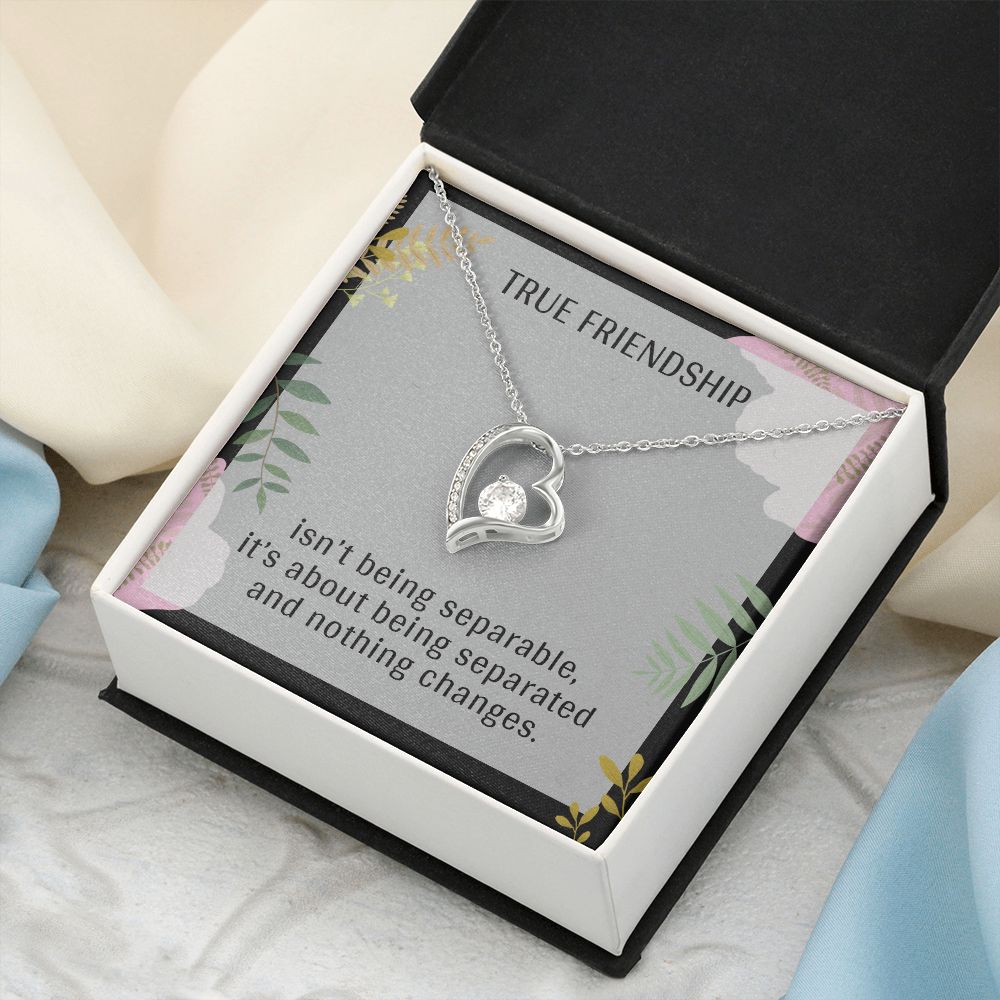TRUE FRIENDSHIP, FOREVER LOVE NECKLACE FOR FRIENDS, FOREVER BEST FRIEND, BFF, BIRTHDAY/ FRIENDSHIP DAY GIFT FOR HER