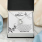TO MY MOM, FOREVER LOVE NECKLACE FOR MOM, NECKLACE WITH MESSAGE CARD, BIRTHDAY, MOTHER'S DAY GIFT FOR HER