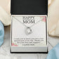 HAPPY MOTHER'S DAY MOM, I LOVE YOU, FOREVER LOVE NECKLACE FOR MOM, NECKLACE WITH MESSAGE CARD, BIRTHDAY, MOTHER'S DAY GIFT FOR HER