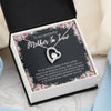 Mother In Law Necklace With Message Card, I Appreciate You a Lot, Mother's Day Necklace, Heart Necklace, Birthday Gift, Christmas Gift, Heart Necklace
