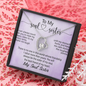 To My Soul Sister, Forever Love Necklace With You Will Always Be The Sister Of My Soul, The Best Friend Of My Heart Message Card, Necklace for Her, Birthday, Gift For Her, Jewelry For Her