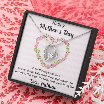 Happy Mother's Day, Forever Love Necklace, Gift For Mom From Daughter, Mother's Day Special Gift, Mom Birthday Gift from Daughter, Jewelry Gift for Mom, Necklace for Mom