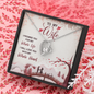 To My Wife, Forever Love Necklace With I Promise You My Whole Life & Whole Heart Message Card, Jewelry For Her, Birthday Gift, Anniversary, Gift For Her, Pendant For Her