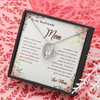 To My Boyfriend's Mom, Forever Love Necklace With Thank You For Welcoming Me Into The Family Message Card, Mother's Day Gift, Birthday, Anniversary, Jewelry For Her, Customized Message Card