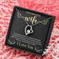 To My Beautiful Wife, Forever Love Necklace With I Would Give You The Ability To See Yourself Through My Eyes Message Card, Birthday, Gift For Her, Jewelry For Her, Pendant For Her