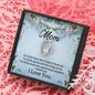 Mom, Forever Love Necklace With For All The Words That Sometimes Go Unspoken Message Card, Jewelry For Her, Mother's Day Gift, Anniversary, Birthday Gift For Her, Pendant For Her