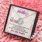 To My Mom, Forever Love Necklace With Thank You For Standing Back So That I May Find My Own Sunshine Message Card, Pendant For Her, Mother's Day Gift, Birthday Gift For Her, Jewelry For Her