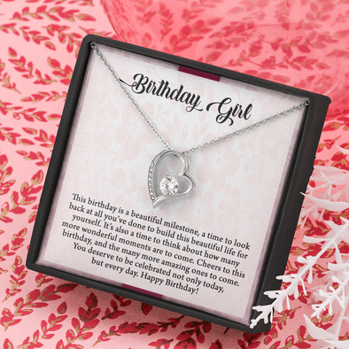 Birthday Girl, Forever Love Necklace, Pendant For Her, Birthday Gift For Her, Jewelry For Her, Gift For Her, Present For Her Birthday, Necklace For Her