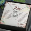 To My Boyfriend's Mom, Forever Love Necklace With Thank You For Welcoming Me Into The Family Message Card, Mother's Day Gift, Birthday, Anniversary, Jewelry For Her, Customized Message Card