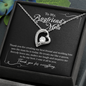 To My Boyfriend's Mom, Forever Love Necklace With Thanks You For Everything Message Card, Mother's Day Gift, Birthday, Anniversary, Pendant For Her, Jewelry For Her