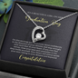 To A Beautiful Girl, Forever Love Necklace With Your Heart Will Always Guide Your Soul Message Card, Convocation Day Gift For Her, Pendant For Her, Jewelry For Her