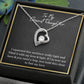 MY GRANDDAUGHTER, FOREVER LOVE NECKLACE WITH MESSAGE CARD FOR GRANDDAUGHTER, BIRTHDAY GIFT FOR HER, FROM GRANDMA/GRANDPA