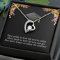 To A Beautiful Girl, Forever Love Necklace With Don't Forget To Enjoy The Journey Message Card, Graduation Ceremony Gift For Her, Jewelry For Her, Pendant For Her