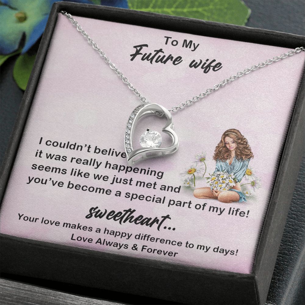 Forever Love Necklace, My Future Wife, Necklace With Message Card, Birthday Gift For Her