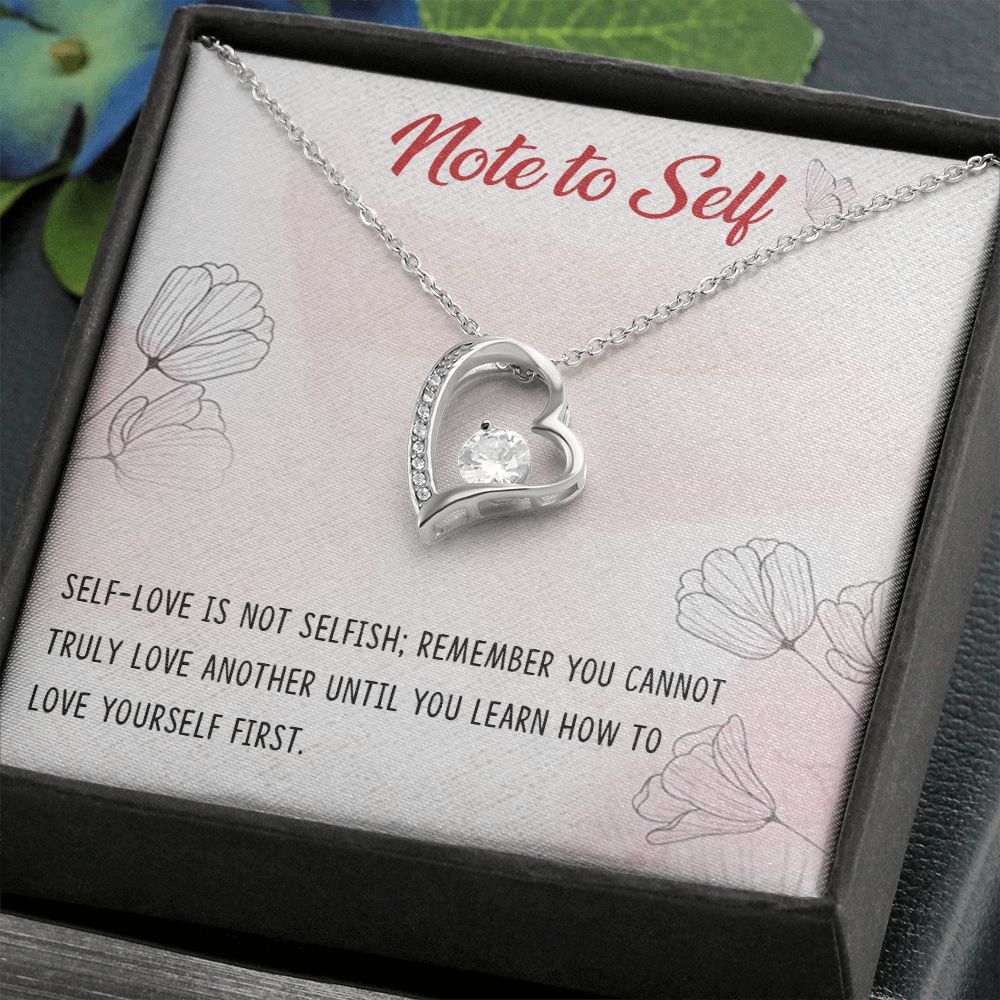 Forever Love Necklace with message card, Birthday gift for family and friends, Gift To Self Motivate your loved one, Gift for all occasion etc