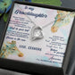 TO MY GRANDDAUGHTER, FOREVER LOVE NECKLACE WITH MESSAGE CARD FOR GRANDDAUGHTER, BIRTHDAY GIFT FOR HER, FROM GRANDMA