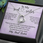 To My Soul Sister, Forever Love Necklace With You Will Always Be The Sister Of My Soul, The Best Friend Of My Heart Message Card, Necklace for Her, Birthday, Gift For Her, Jewelry For Her