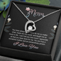 Mom, Forever Love Necklace With You Are Truly A Wonderful Mother and An Extraordinary Person Message Card, Mother's Day Gift, Birthday, Anniversary, Pendant For Her, Jewelry For Her