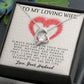 Forever Love Necklace, My Loving Wife, Necklace With Message Card, Birthday Gift For Her