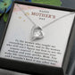 HAPPY MOTHERS DAY, FOREVER LOVE NECKLACE FOR MOM, NECKLACE WITH MESSAGE CARD, BIRTHDAY, MOTHER'S DAY GIFT FOR HER, FROM DAUGHTER/SON