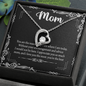 Mom, Forever Love Necklace With I Love You The Most You're The Best Message Card, Mother's Day Gift, Birthday, Anniversary, Pendant For Her, Jewelry For Her