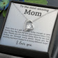 TO THE MOST AMAZING MOM, I LOVE YOU, FOREVER LOVE NECKLACE WITH MESSAGE CARD FOR MOM, BIRTHDAY, MOTHER'S DAY GIFT FOR HER