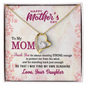 To My Mom, Forever Love Necklace With Thank You For Standing Back So That I May Find My Own Sunshine Message Card, Pendant For Her, Mother's Day Gift, Birthday Gift For Her, Jewelry For Her