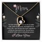 Mom, Forever Love Necklace With You Are Truly A Wonderful Mother and An Extraordinary Person Message Card, Mother's Day Gift, Birthday, Anniversary, Pendant For Her, Jewelry For Her