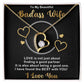 Forever Love Necklace, Badass Wife, Necklace With Message Card, Birthday Gift For Her