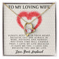 Forever Love Necklace, My Loving Wife, Necklace With Message Card, Birthday Gift For Her