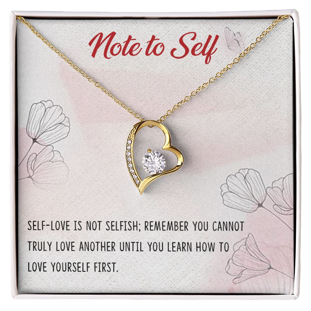 Forever Love Necklace with message card, Birthday gift for family and friends, Gift To Self Motivate your loved one, Gift for all occasion etc