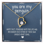You Are My Penguin, Forever Love Necklace With Message Card, Jewelry For Her, Pendant For Her, Gift For Wife From Husband, Birthday, Anniversary Gift For Wife