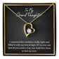 MY GRANDDAUGHTER, FOREVER LOVE NECKLACE WITH MESSAGE CARD FOR GRANDDAUGHTER, BIRTHDAY GIFT FOR HER, FROM GRANDMA/GRANDPA