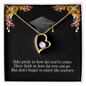 To A Beautiful Girl, Forever Love Necklace With Don't Forget To Enjoy The Journey Message Card, Graduation Ceremony Gift For Her, Jewelry For Her, Pendant For Her