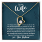 To My Wife, Forever Love Necklace With It Is A Gentle Love Full Of Understanding Message Card, Birthday, Anniversary, Gift For Her, Jewelry For Her, Pendant For Her