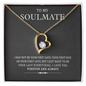 My Soulmate, Forever Love Necklace With Message Card, Pendant For Her, Birthday, Gift For Her, Jewelry For Her, Anniversary Gift, Flawless Necklace With Message Card