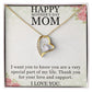 HAPPY MOTHER'S DAY MOM, I LOVE YOU, FOREVER LOVE NECKLACE FOR MOM, NECKLACE WITH MESSAGE CARD, BIRTHDAY, MOTHER'S DAY GIFT FOR HER