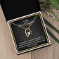 MY GRANDDAUGHTER, FOREVER LOVE NECKLACE WITH MESSAGE CARD FOR GRANDDAUGHTER, BIRTHDAY GIFT FOR HER, FROM GRANDMA/GRANDPA