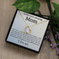 TO THE MOST AMAZING MOM, I LOVE YOU, FOREVER LOVE NECKLACE WITH MESSAGE CARD FOR MOM, BIRTHDAY, MOTHER'S DAY GIFT FOR HER