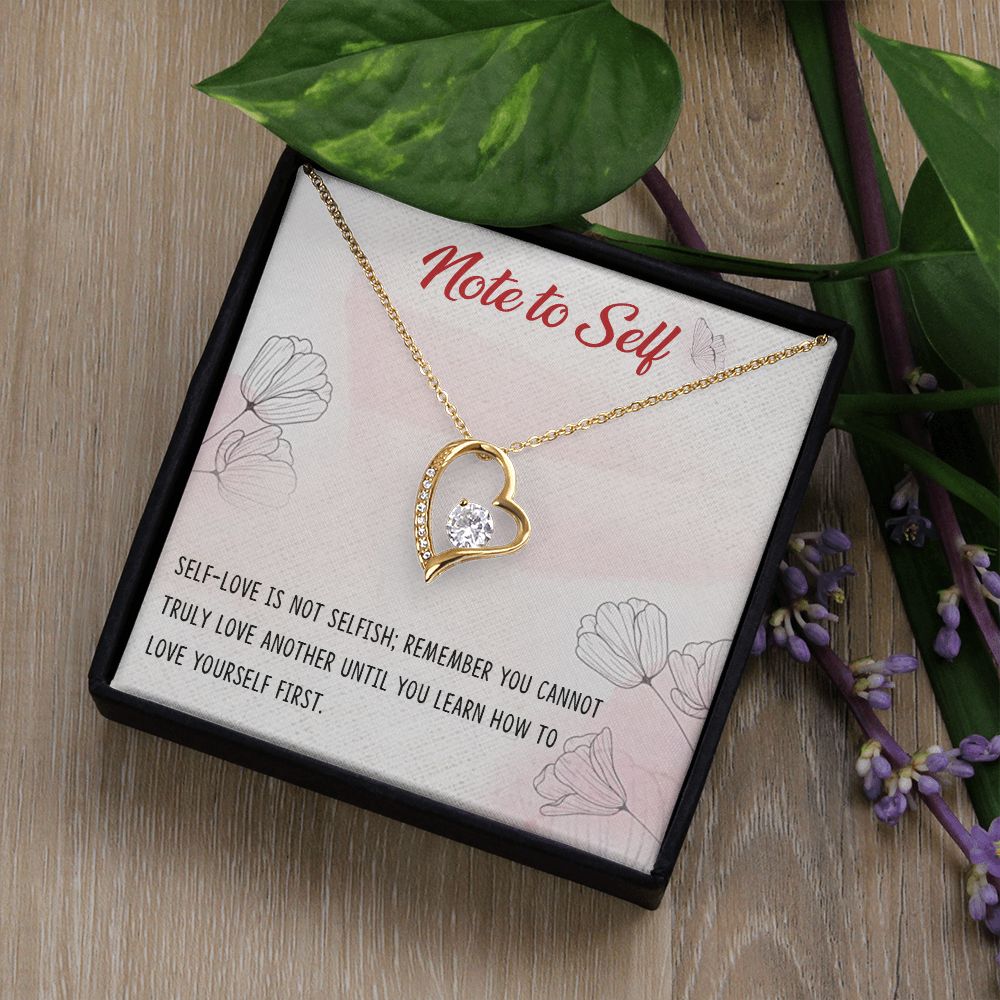 Forever Love Necklace with message card, Birthday gift for family and friends, Gift To Self Motivate your loved one, Gift for all occasion etc